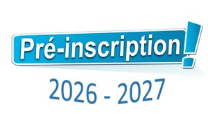 Saison 2026-2027 : ouverture des pré-inscriptions le 20 juin 2026 en ligne